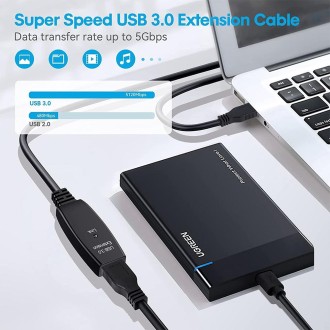 USB 3.0 Male to Female Data Sync Super Speed Extension Cable, Length:10m