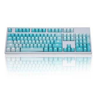 104 Keys Light-transmitting Dip-dyed Keycaps(Frost Blue)