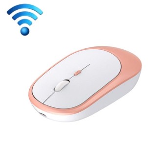 M030 4 Keys 1600DPI Laptop Office Mute Mouse, Style: Wireless (Pink)