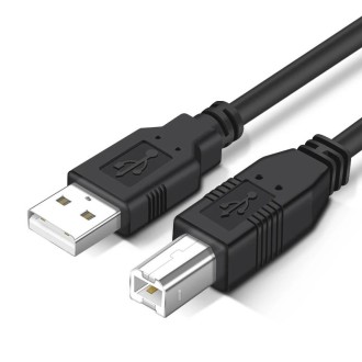 USB 2.0 Printer Extension AM to BM Cable, Length: 5m