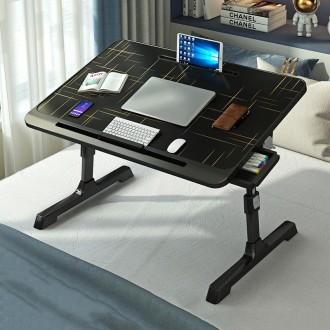 N6 Liftable and Foldable Bed Computer Desk, Style: Drawer Type