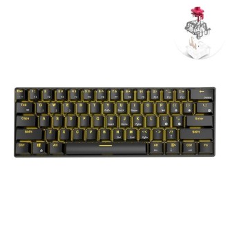 RK61 61 Keys Bluetooth / 2.4G Wireless / USB Wired Three Modes Tablet Mobile Gaming Mechanical Keyboard, Cable Length: 1.5m, Sty