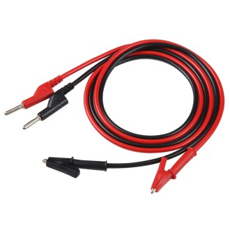 Thick Probe to Alligator Clip Test Lead Cable, Length: 1m