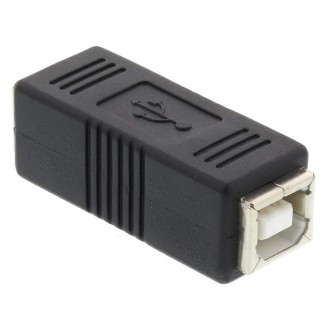 USB 2.0 BF to BF Adapter(Black)