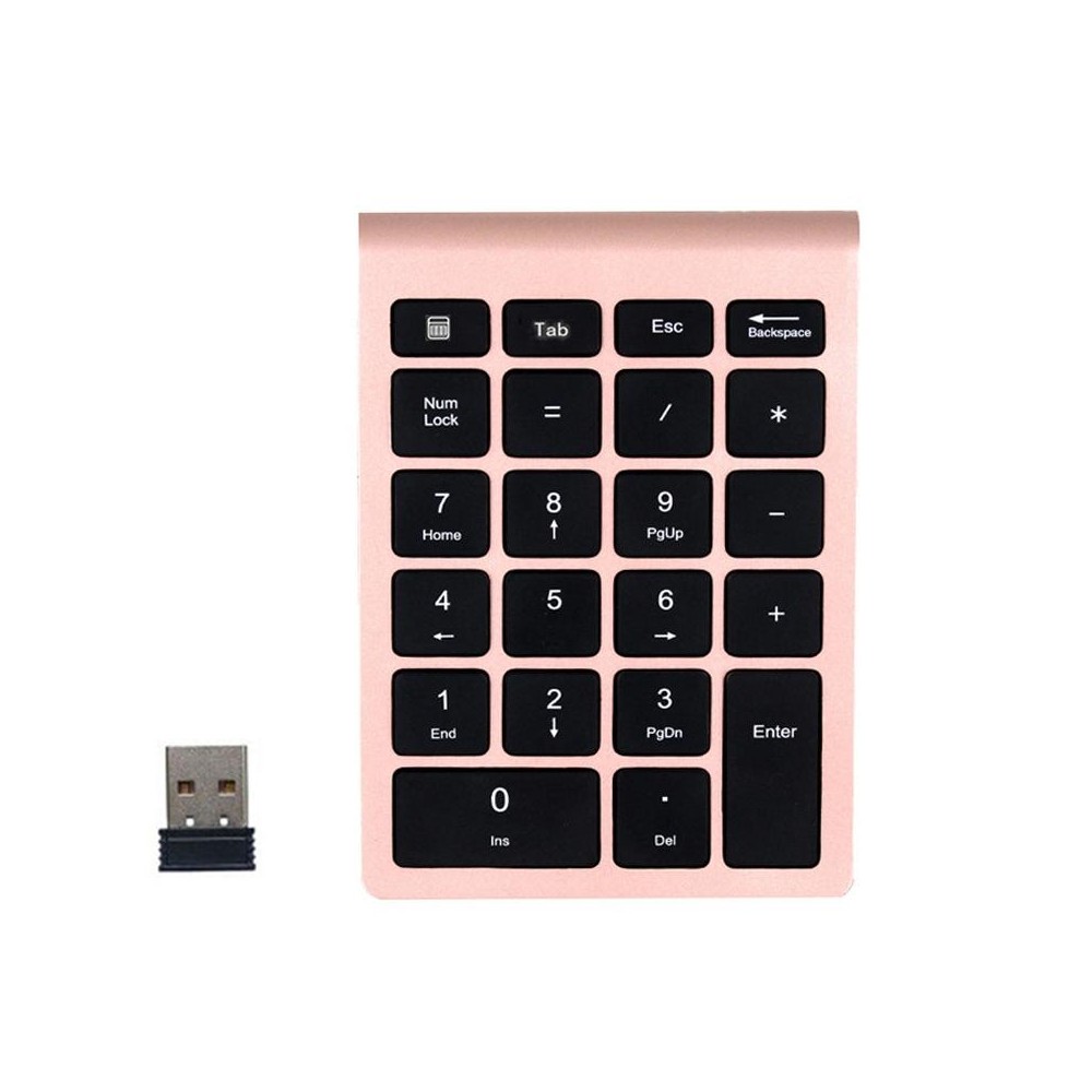 BT304 22 Keys Laptop Mini Wireless Keyboard, Spec: 2.4G (Gold)