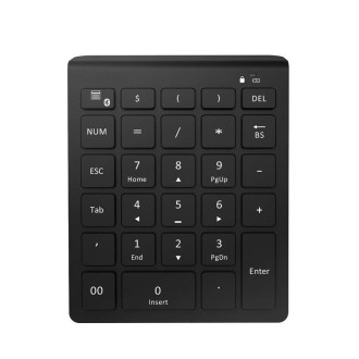 BT302 28 Keys Laptop Mini Wireless Keyboard, Spec: Bluetooth (Black)