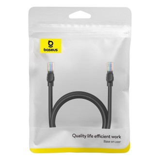 Baseus PCWL-A101 High Speed CAT5 Gigabit Ethernet Round Cable, Length:1.5m(Black)