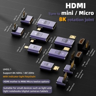 D8K-01 8K HDMI 2.1 to Micro HDMI Adapter