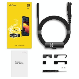 Ulefone Endoscope E1 IP67 Waterproof 3 in 1 Endoscope for Ulefone Power Armor 21 / 19 / 18T / 16 Pro / 13 / Armor Pad(Black)