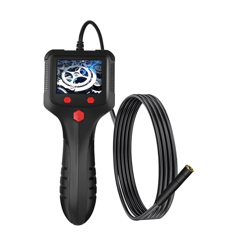 8mm Camera 2.4 inch HD Handheld Industrial Endoscope With LCD Screen, Length:2m