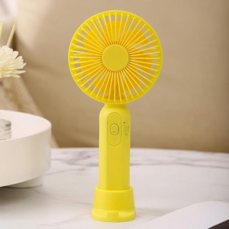 M9 Handheld Mini Fan Outdoor USB Charging Desktop Fan 800mAh(Yellow)