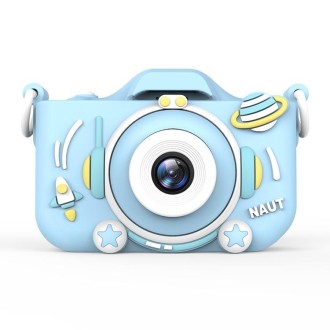 Q10 HD 1080P Dual-Camera Astronaut Kids Camera Photo and Video Digital Camera(Blue)