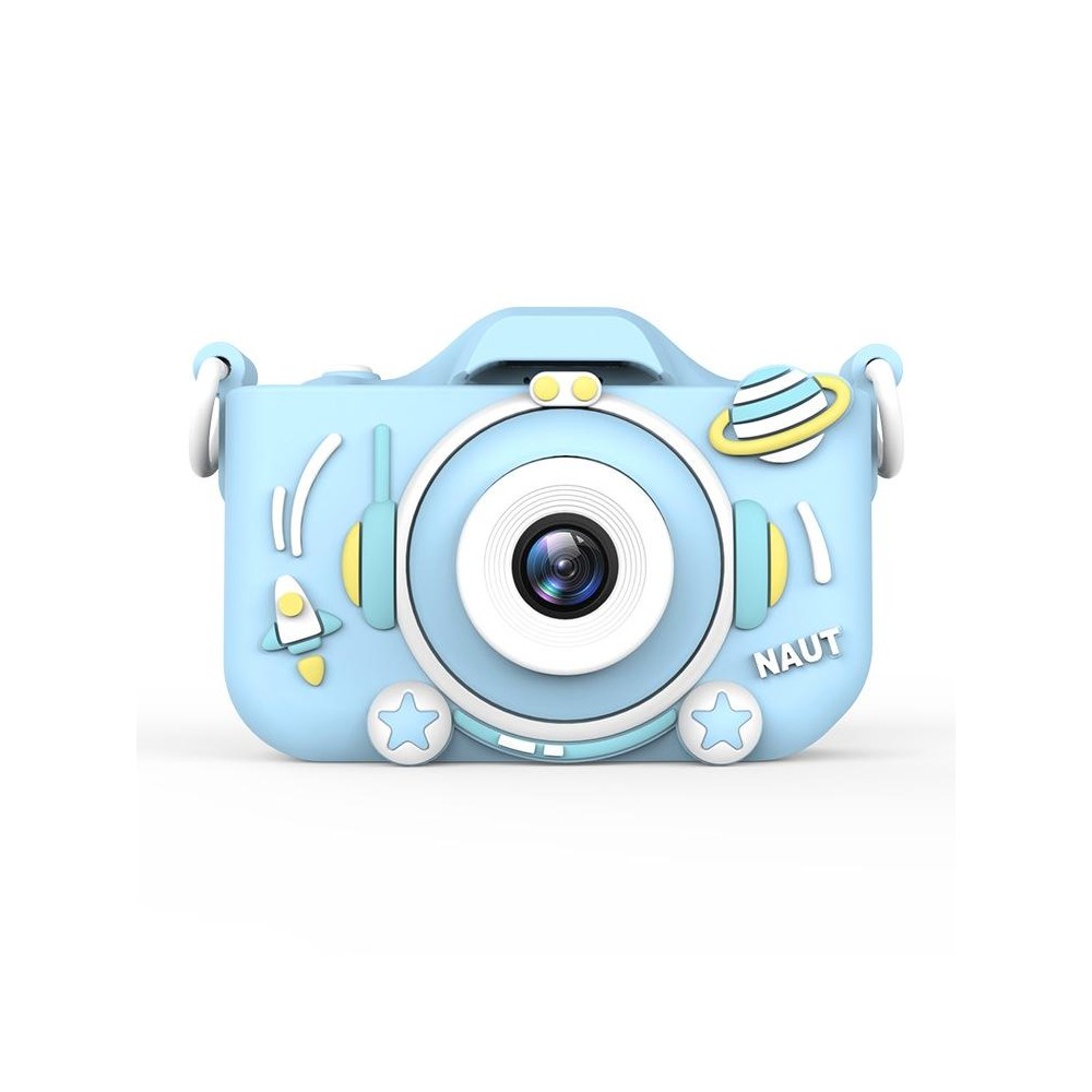 Q10 HD 1080P Dual-Camera Astronaut Kids Camera Photo and Video Digital Camera(Blue)