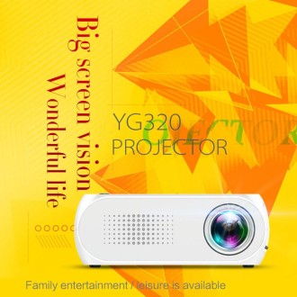 YG320 320*240 Mini LED Projector Home Theater, Support HDMI & AV & SD & USB(White)