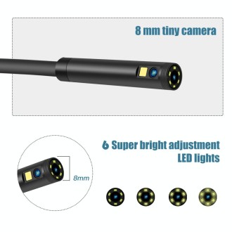 P40 5.5mm 1080P IP68 Waterproof 4.3 inch Highlight Screen Dual Camera Digital Endoscope, Length:10m Hard Cable