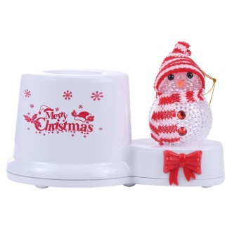 K910 LED Christmas Snowman Decor Projection Lamp(White)