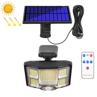 TG-TY085 Solar Outdoor Human Body Induction Wall Light Household Garden Waterproof Street Light wIth Remote Control, Spec: 168 L