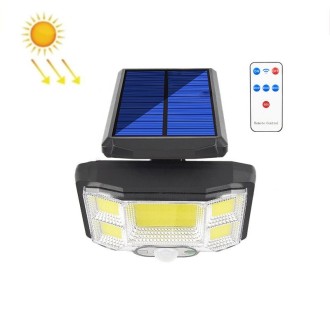 TG-TY085 Solar Outdoor Human Body Induction Wall Light Household Garden Waterproof Street Light wIth Remote Control, Spec: 96 CO