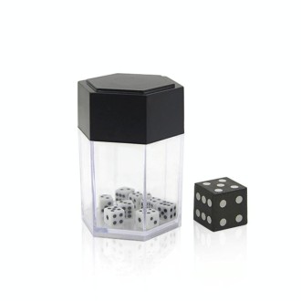 Explode Explosion Dice Easy Magic Tricks For Kids Magic Prop Novelty Funny Toy(Black and White)