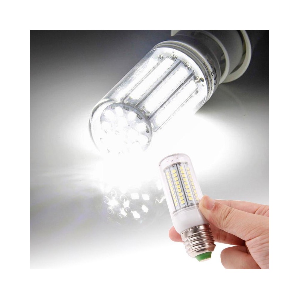 E27 8.0W 420LM Corn Light Lamp Bulb, 102 LED SMD 2835, White Light, AC 220V, with Transparent Cover