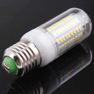 E27 8.0W 420LM Corn Light Lamp Bulb, 102 LED SMD 2835, White Light, AC 220V, with Transparent Cover