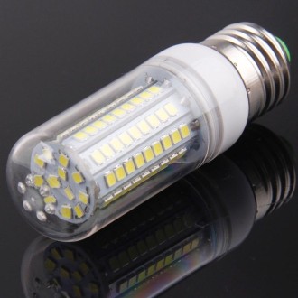 E27 8.0W 420LM Corn Light Lamp Bulb, 102 LED SMD 2835, White Light, AC 220V, with Transparent Cover