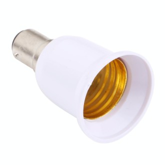 B15 to E27 Light Bulbs Adapter Converter (White)