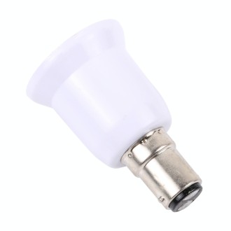 B15 to E27 Light Bulbs Adapter Converter (White)