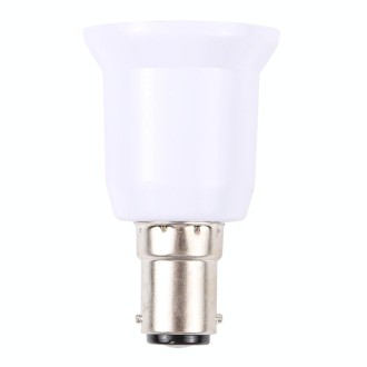 B15 to E27 Light Bulbs Adapter Converter (White)