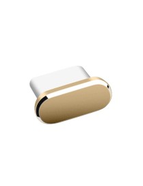 Type-C/USB-C Port Mobile Phone Charging Port Dust Plug Phone Protector Dust Cap(Gold)