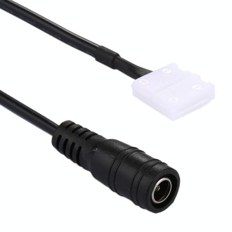 DC Connector Plug Male to No Need Soldering 2 Pin Connector for Single Color 5050 SMD LED Strip, Length: 18cm