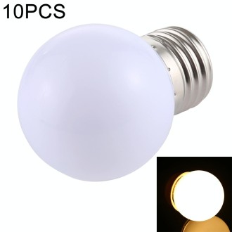 10 PCS 2W E27 2835 SMD Home Decoration LED Light Bulbs, AC 110V (Warm White)