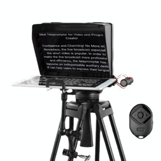 Portable Camera SLR Photography Large Screen Teleprompter(Black)