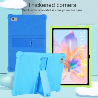 For Teclast M40 Plus Shockproof Silicone Tablet Protective Case with Holder(Orange)