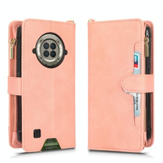 For Doogee S96 Pro Litchi Texture Zipper Leather Phone Case(Pink)