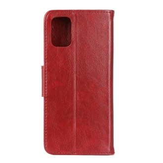 For HTC Desire 21 Pro 5G Nappa Texture Horizontal Flip Leather Case with Holder & Card Slots & Wallet(Red)