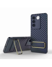 For vivo S16 5G Wavy Textured Phone Case (Blue)