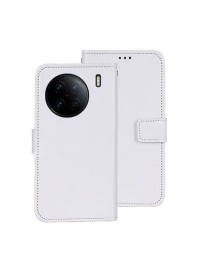 For vivo X90 Pro idewei Crazy Horse Texture Leather Phone Case(White)