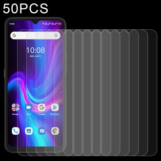 50 PCS 0.26mm 9H 2.5D Tempered Glass Film For UMIDIGI F3 SE