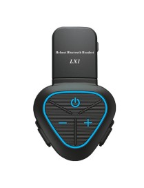 LX1 Motorcycle Half Helmet Waterproof Wireless 5.3 Bluetooth Headset, Version: English(Classic Blue)