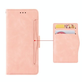 For Ulefone Note 12P Skin Feel Calf Pattern Leather Phone Case(Pink)