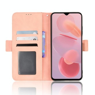 For Ulefone Note 12P Skin Feel Calf Pattern Leather Phone Case(Pink)