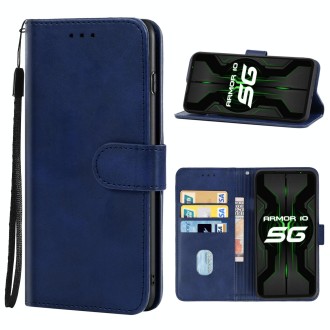 Leather Phone Case For Ulefone Armor 10 5G(Blue)