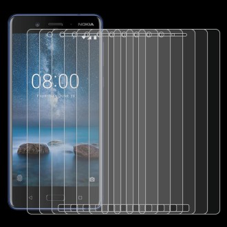 10 PCS 0.26mm 9H 2.5D Tempered Glass Film for Nokia 8