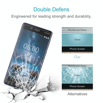 10 PCS 0.26mm 9H 2.5D Tempered Glass Film for Nokia 8