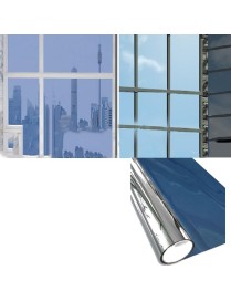5 PCS Sunscreen Shading Film One-way Perspective Anti-peeping Glass Sticker, Specification: 30x100cm(Light Blue Single Permeable