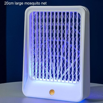 Household USB Wall Mounted Mosquito Killer Lamp, Style: Charge and Plug Dual-Use White