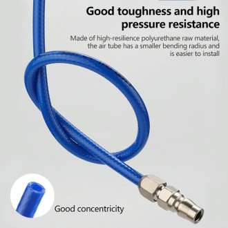 LAIZE High Pressure Flexible Polyurethane Pneumatic Tubing with Connector, Specification:12x8mm, 10m