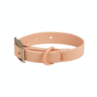 PVC Pet Loop Horsarine Dog Collar, Size: S(Pink)