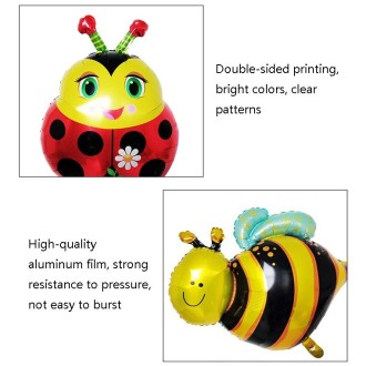 8 PCS 723 Large Cartoon Insect Styling Aluminum Balloon Birthday Party Decorative Balloon, Specification: Snail